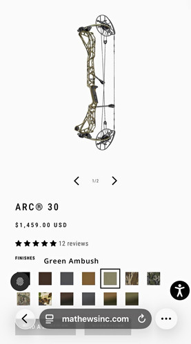 Mathews arc compound bow - mathews,
