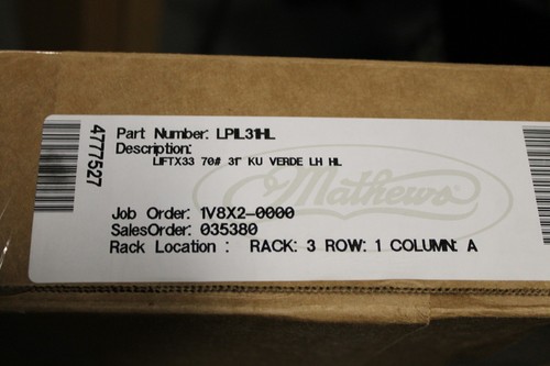 Mathews lift 70 - lh,